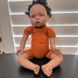 Aori reborn lifelike African American baby doll